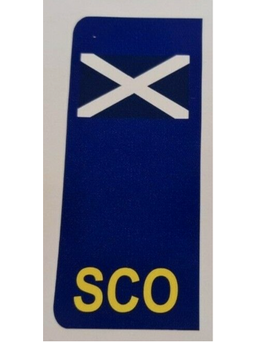 Scotland side badge number plate 165mm x 35mm Scotland side badge number plate 165mm x 35mm
